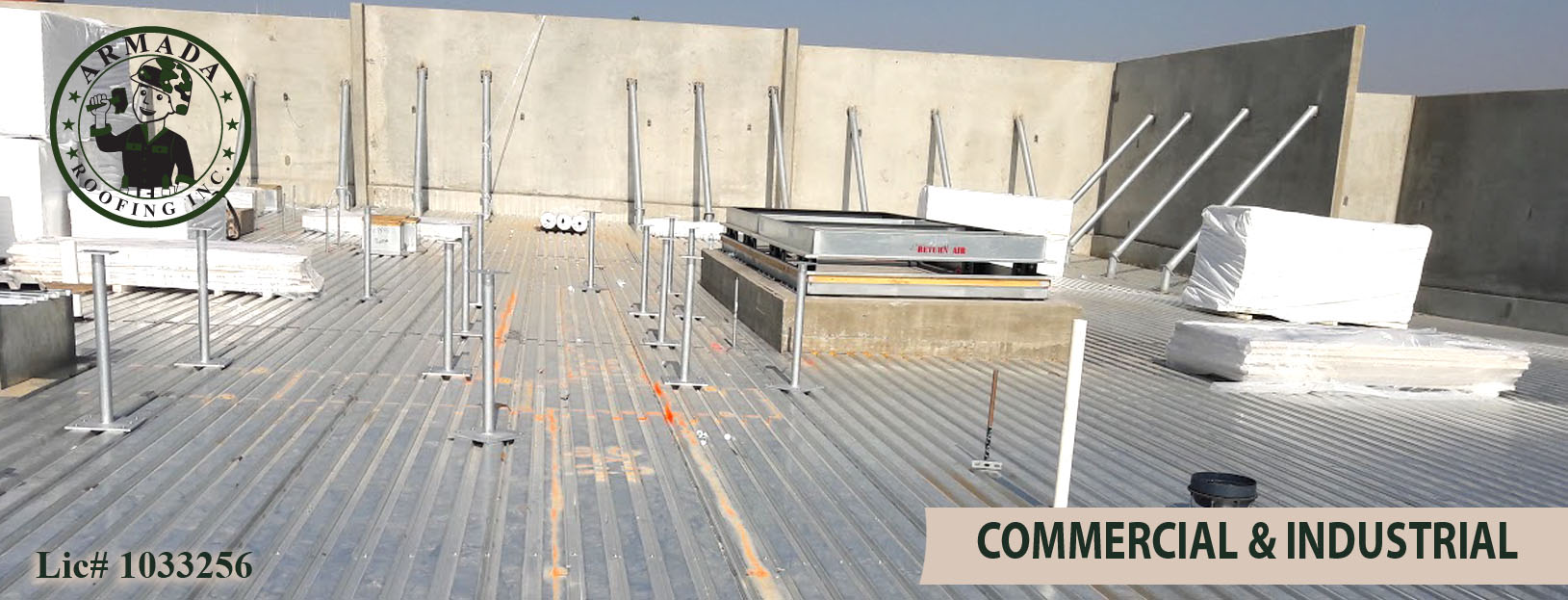 Single Ply Roofing for Flat Roofs in Riverside California commercial building and industrial